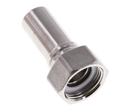 19 mm (3/4'') & G3/4'' Edelstahl 1.4401 Schlauchbolzen Überwurfmutter Flachdichtung PTFE Sicherheitsmanschetten EN 14420-5 (DIN 2817)