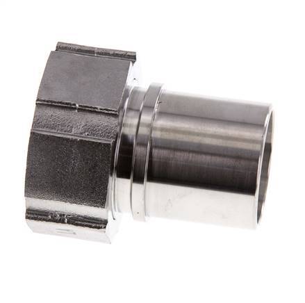 38 mm (1-1/2'') & G1-1/2'' Edelstahl 1.4401 Schlauchtülle Überwurfmutter Flachdichtung PTFE Sicherheitskragen EN 14420-5 (DIN 2817)