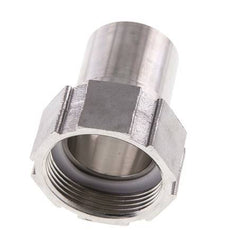 38 mm (1-1/2'') & G1-1/2'' Edelstahl 1.4401 Schlauchtülle Überwurfmutter Flachdichtung PTFE Sicherheitskragen EN 14420-5 (DIN 2817)