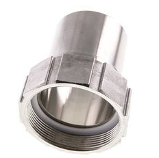 63 mm (2-1/2'') & G2-1/2'' Edelstahl 1.4401 Schlauchtülle Überwurfmutter Flachdichtung PTFE Sicherheitskragen EN 14420-5 (DIN 2817)