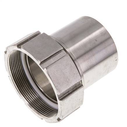 75 mm (3'') & G3'' Edelstahl 1.4401 Schlauchbolzen Überwurfmutter Flachdichtung PTFE Sicherheitsmanschetten EN 14420-5 (DIN 2817)