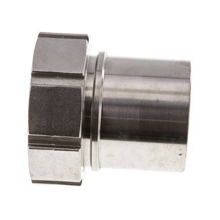 75 mm (3'') & G3'' Edelstahl 1.4401 Schlauchbolzen Überwurfmutter Flachdichtung PTFE Sicherheitsmanschetten EN 14420-5 (DIN 2817)