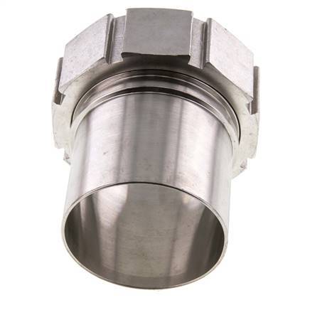 75 mm (3'') & G3'' Edelstahl 1.4401 Schlauchbolzen Überwurfmutter Flachdichtung PTFE Sicherheitsmanschetten EN 14420-5 (DIN 2817)