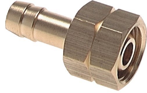 4 mm & G3/8'' LH Messing Schlauch Barb Überwurfmutter