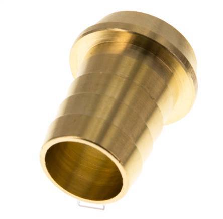 19 mm (3/4'') Messing-Schlauchbolzen ohne Überwurfmutter (G1'') 17mm [2 Stück]
