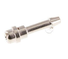 4 mm vernickelter Messing-Schlauchbolzen ohne Überwurfmutter (G1/8'') 11mm [5 Stück]