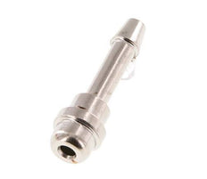 4 mm vernickelter Messing-Schlauchbolzen ohne Überwurfmutter (G1/8'') 11mm [5 Stück]