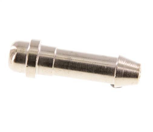 6 mm (1/4'') vernickeltes Messingschlauchstück ohne Überwurfmutter (G1/8'') 11mm [5 Stück]
