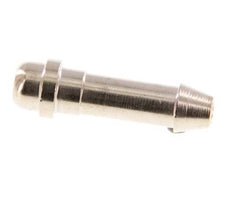 6 mm (1/4'') vernickeltes Messingschlauchstück ohne Überwurfmutter (G1/8'') 11mm [5 Stück]