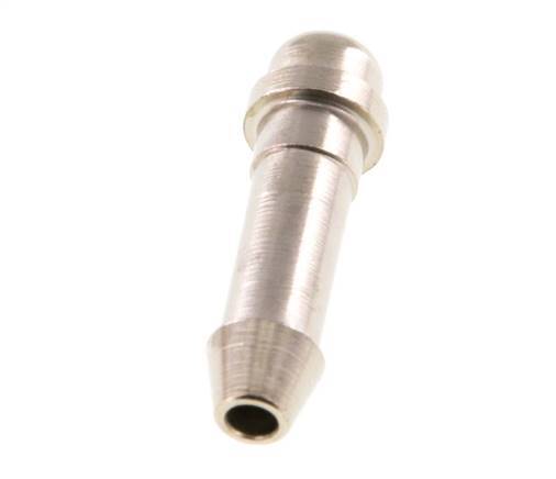 6 mm (1/4'') vernickeltes Messingschlauchstück ohne Überwurfmutter (G1/8'') 11mm [5 Stück]