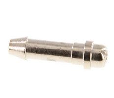 6 mm (1/4'') vernickeltes Messingschlauchstück ohne Überwurfmutter (G1/8'') 11mm [5 Stück]
