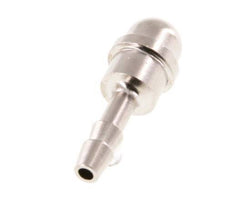 4 mm vernickelter Messing-Schlauchbolzen ohne Überwurfmutter (G1/4'') 15,5mm [5 Stück]