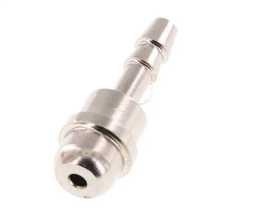 4 mm vernickelter Messing-Schlauchbolzen ohne Überwurfmutter (G1/4'') 15,5mm [5 Stück]