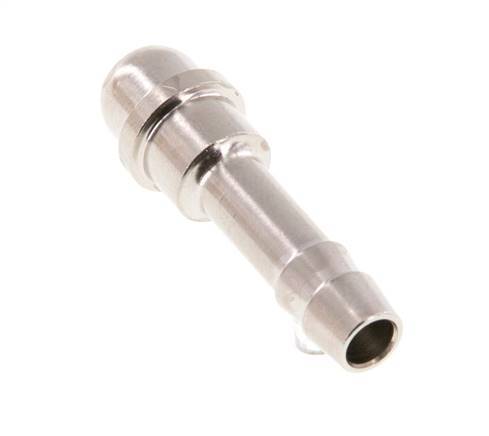 6 mm (1/4'') vernickeltes Messingschlauchstück ohne Überwurfmutter (G1/4'') 15,5mm [5 Stück]