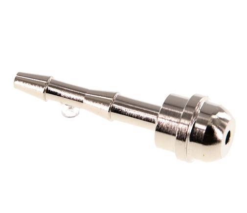 4 mm vernickelter Messing-Schlauchbolzen ohne Überwurfmutter (G3/8'') 14,5mm [2 Stück]