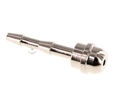 4 mm vernickelter Messing-Schlauchbolzen ohne Überwurfmutter (G3/8'') 14,5mm [2 Stück]