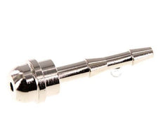 4 mm vernickelter Messing-Schlauchbolzen ohne Überwurfmutter (G3/8'') 14,5mm [2 Stück]