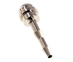 4 mm vernickelter Messing-Schlauchbolzen ohne Überwurfmutter (G3/8'') 14,5mm [2 Stück]