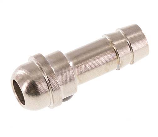 9 mm (3/8'') vernickeltes Messingschlauchstück ohne Überwurfmutter (G3/8'') 14,5mm [5 Stück]