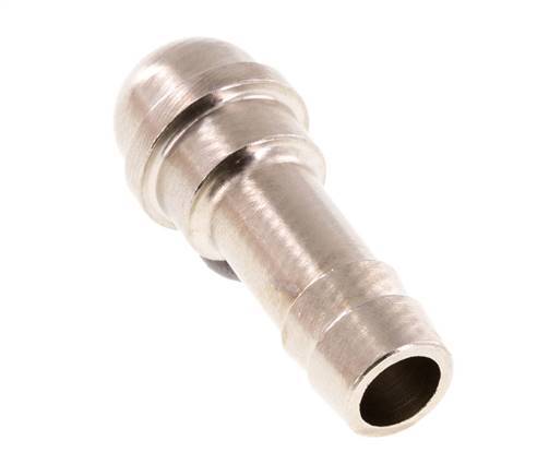 9 mm (3/8'') vernickeltes Messingschlauchstück ohne Überwurfmutter (G3/8'') 14,5mm [5 Stück]