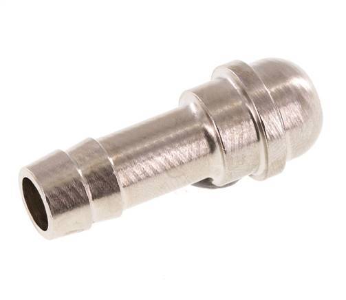 9 mm (3/8'') vernickeltes Messingschlauchstück ohne Überwurfmutter (G3/8'') 14,5mm [5 Stück]