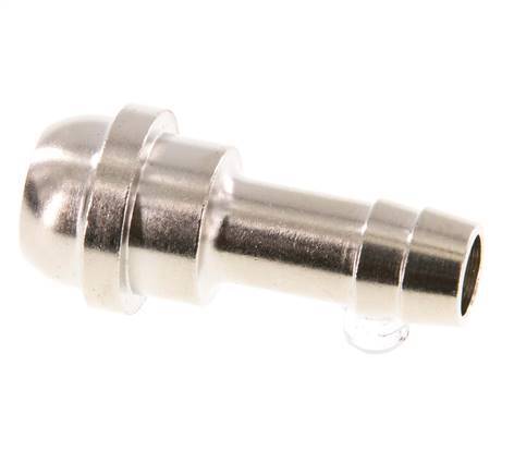 9 mm (3/8'') vernickeltes Messingschlauchstück ohne Überwurfmutter (G1/2'') 19,5mm [2 Stück]