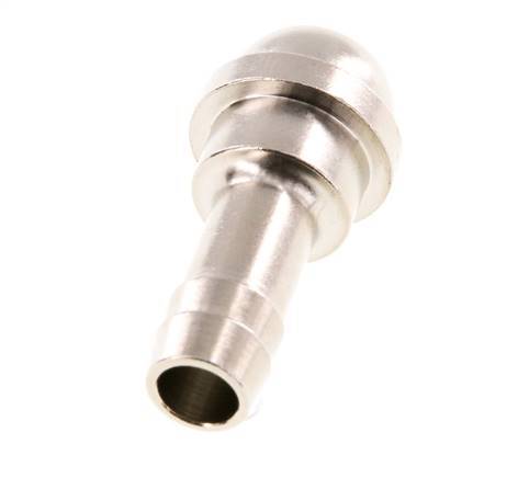 9 mm (3/8'') vernickeltes Messingschlauchstück ohne Überwurfmutter (G1/2'') 19,5mm [2 Stück]