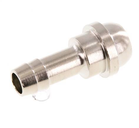 9 mm (3/8'') vernickeltes Messingschlauchstück ohne Überwurfmutter (G1/2'') 19,5mm [2 Stück]