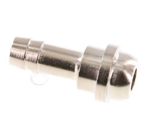 9 mm (3/8'') vernickeltes Messingschlauchstück ohne Überwurfmutter (G1/2'') 19,5mm [2 Stück]