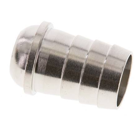 19 mm (3/4'') vernickelter Messing-Schlauchbolzen ohne Überwurfmutter (G3/4'') 13,5mm [2 Stück]