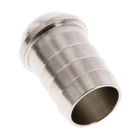 19 mm (3/4'') vernickelter Messing-Schlauchbolzen ohne Überwurfmutter (G3/4'') 13,5mm [2 Stück]