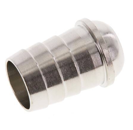 19 mm (3/4'') vernickelter Messing-Schlauchbolzen ohne Überwurfmutter (G3/4'') 13,5mm [2 Stück]