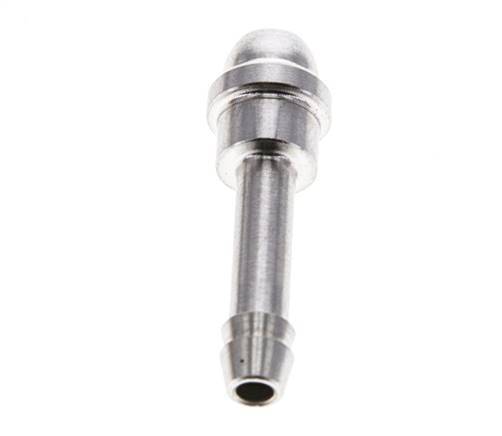 4 mm Edelstahl-Schlauchbolzen ohne Überwurfmutter (G1/8'') 12mm