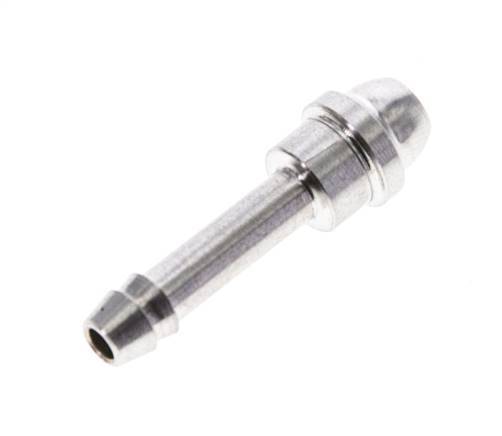4 mm Edelstahl-Schlauchbolzen ohne Überwurfmutter (G1/8'') 12mm