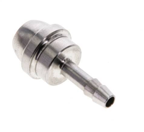 4 mm Edelstahl-Schlauchbolzen ohne Überwurfmutter (G3/8'')