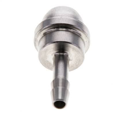 4 mm Edelstahl-Schlauchbolzen ohne Überwurfmutter (G3/8'')
