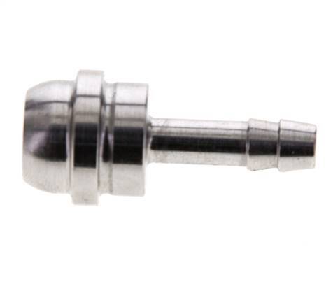 6 mm (1/4'') Edelstahl-Schlauchbolzen ohne Überwurfmutter (G1/2'')