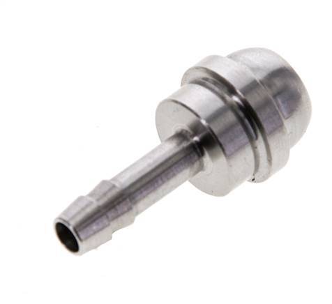 6 mm (1/4'') Edelstahl-Schlauchbolzen ohne Überwurfmutter (G1/2'')