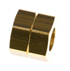 4/6mm (G1/4'' LH) Messing-Überwurfmutter L15.5mm [5 Stück]