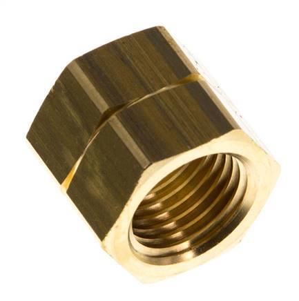 4/6mm (G1/4'' LH) Messing-Überwurfmutter L15.5mm [5 Stück]