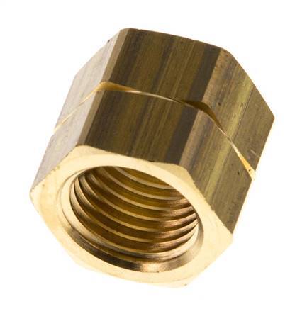 4/6mm (G1/4'' LH) Messing-Überwurfmutter L15.5mm [5 Stück]