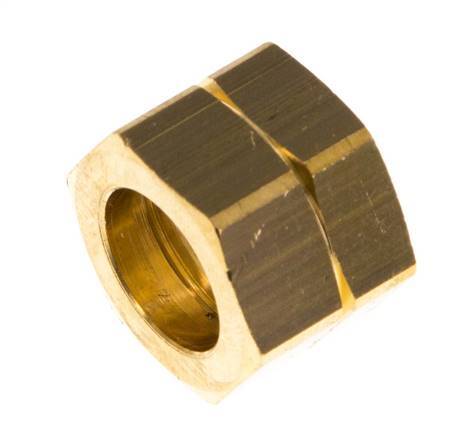 4/6/9mm (G3/8'' LH) Messing-Überwurfmutter L14,5mm [5 Stück]