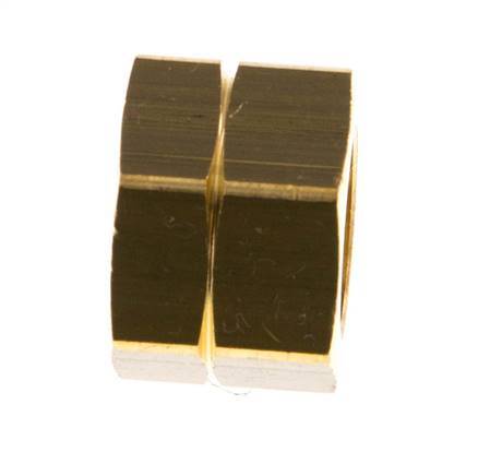 4/6/9mm (G3/8'' LH) Messing-Überwurfmutter L14,5mm [5 Stück]