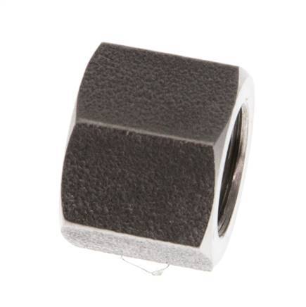 4/6mm (G1/8'') Edelstahl-Überwurfmutter L12mm