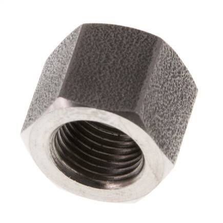 4/6mm (G1/8'') Edelstahl-Überwurfmutter L12mm