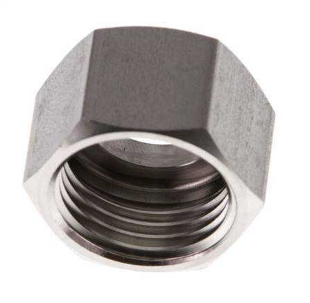 6/9/13mm (G1/2'') Edelstahl-Überwurfmutter L16mm