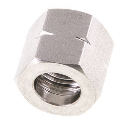 4/6/9mm (G1/4'' LH) Edelstahl Verbindungs-Mutter L15mm
