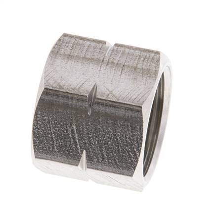 4/6/9mm (G3/8'' LH) Edelstahl Verbindungs-Mutter L16mm