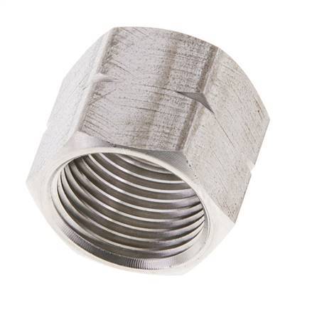 4/6/9mm (G3/8'' LH) Edelstahl Verbindungs-Mutter L16mm