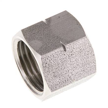 6/9/13mm (G1/2'' LH) Edelstahl-Überwurfmutter L20mm